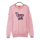 BEAMS GOLF ビームスゴルフ ニットセーター ピンク系 M 【中古】ゴルフウェア レディース