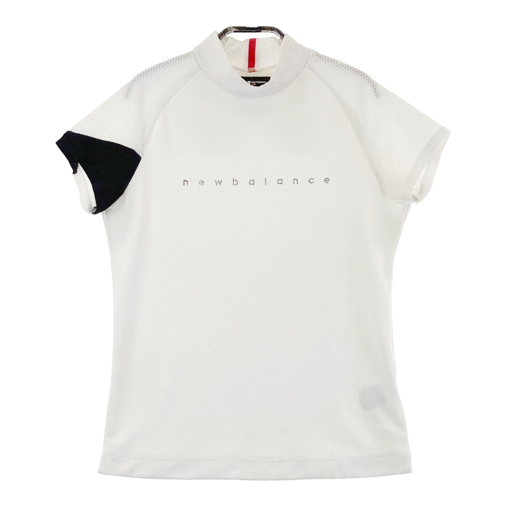 NEW BALANCE GOLF ニューバランス 2022年モデル ハイネック 半袖Tシャツ ホワイト系 0 【中古】ゴルフウェア レディース