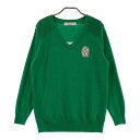 RUSSELUNO ラッセルノ ニットセーター ルチャ グリーン系 2 【中古】ゴルフウェア レディース