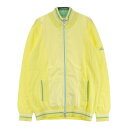 ADIDAS GOLF アディダスゴルフ N48429 切替 ニット ジップジャケット イエロー系 L 【中古】ゴルフウェア レディース