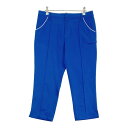 JUN&ROPE ジュン アンド ロペ クロップドパンツ ブルー系 M 【中古】ゴルフウェア レディース