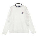 CLUNK クランク 長袖ニットTシャツ ホワイト系 L 【中古】ゴルフウェア レディース