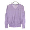 MUNSING WEAR マンシングウェア 長袖 ニットセーター パープル系 LL 【中古】ゴルフウェア レディース
