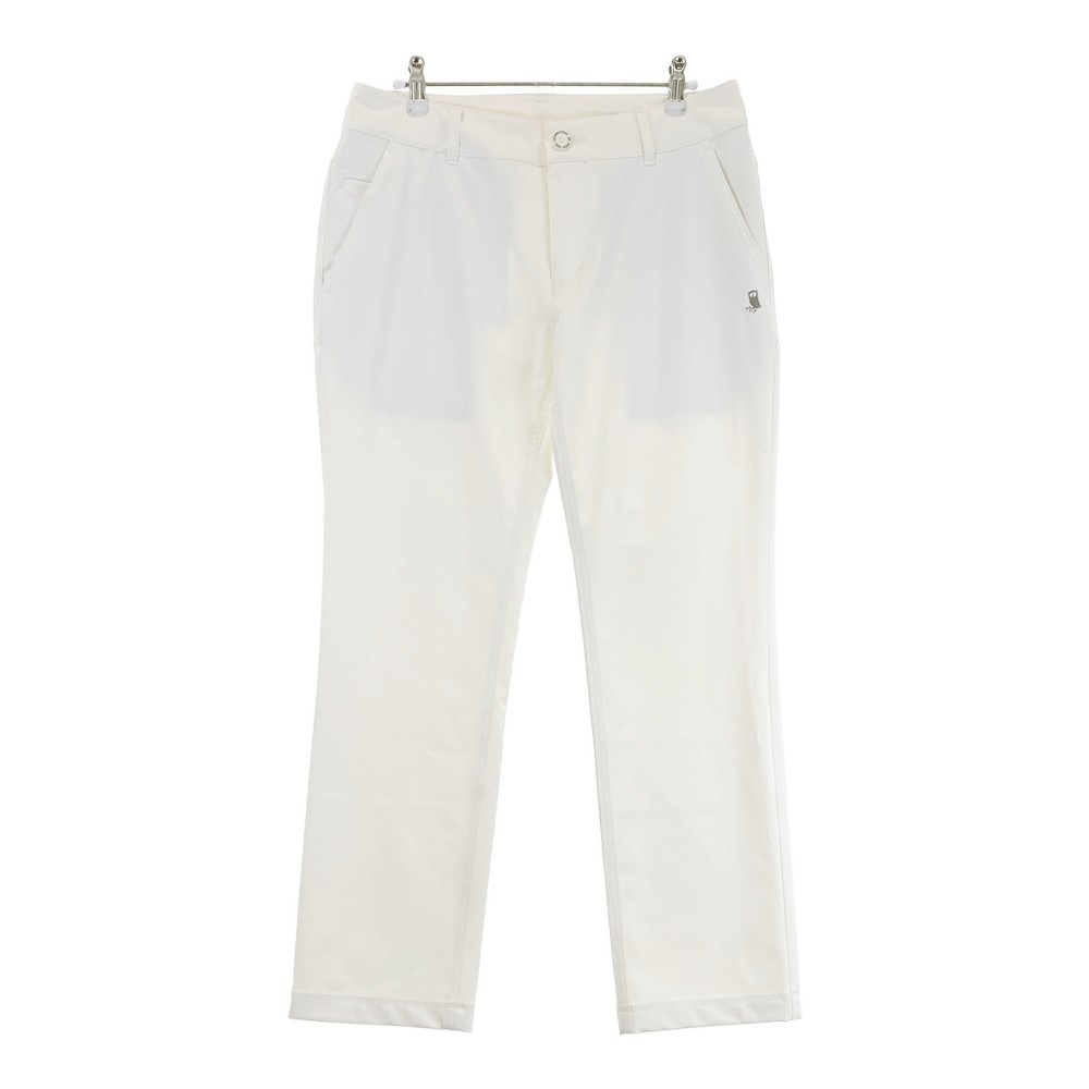 ZOY ゾーイ ストレッチパンツ ホワイト系 40 【中古】ゴルフウェア レディース