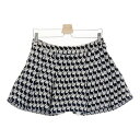 JACK BUNNY ジャックバニー インナー付き スカート うさぎ 総柄 グレー系 2 【中古】ゴルフウェア レディース