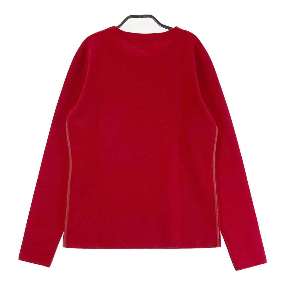 DESCENTE GOLF デサントゴルフ ニット セーター レッド系 L 【中古】ゴルフウェア レディース