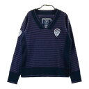ZOY ゾーイ カシミヤ混 Vネック ニットセーター パープル系 40 【中古】ゴルフウェア レディース
