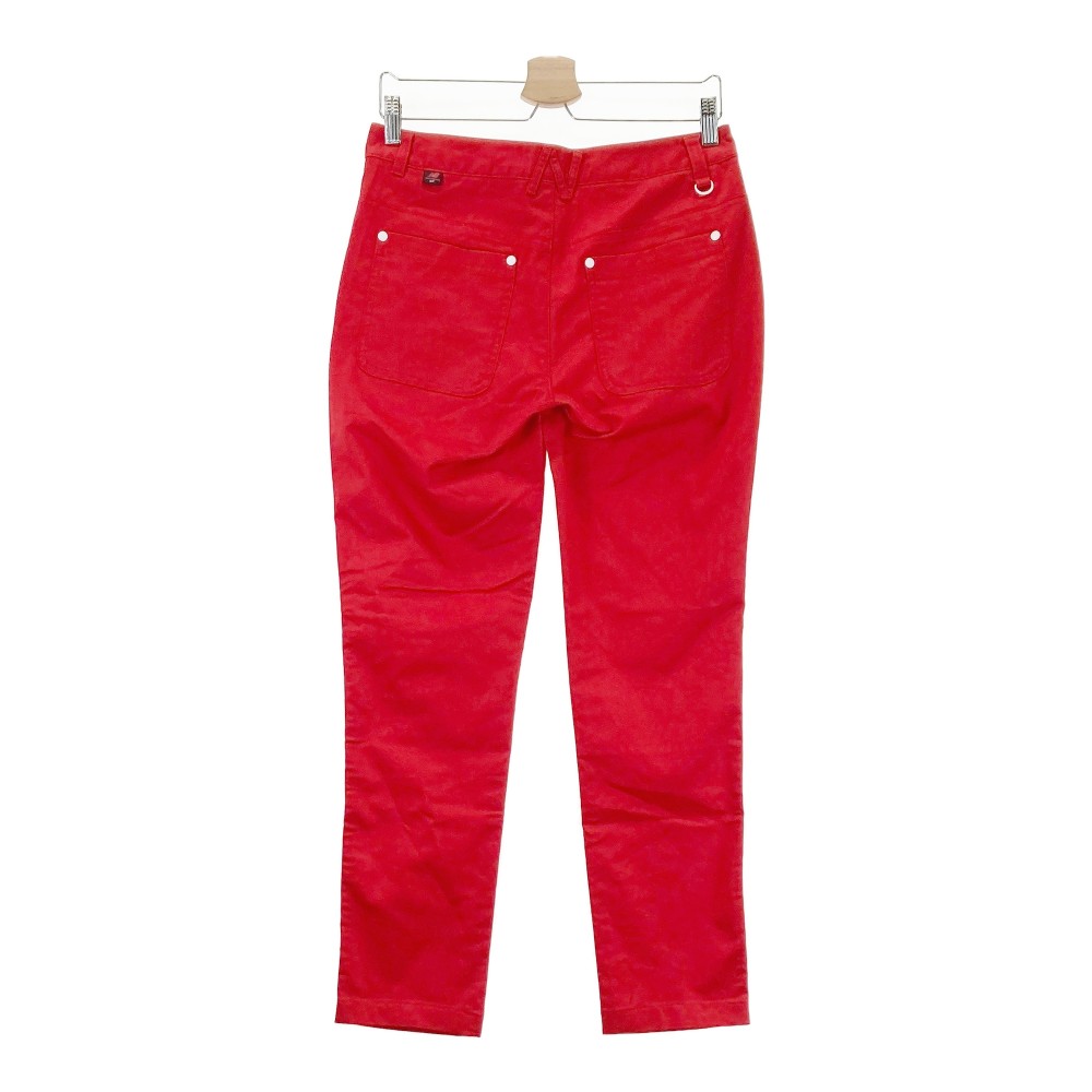 NEW BALANCE GOLF ニューバランス ロングパンツ レッド系 2 【中古】ゴルフウェア レディース