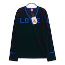 ARCHIVIO アルチビオ カシミヤ混 ニットセーター ネイビー系 38 【中古】ゴルフウェア レディース