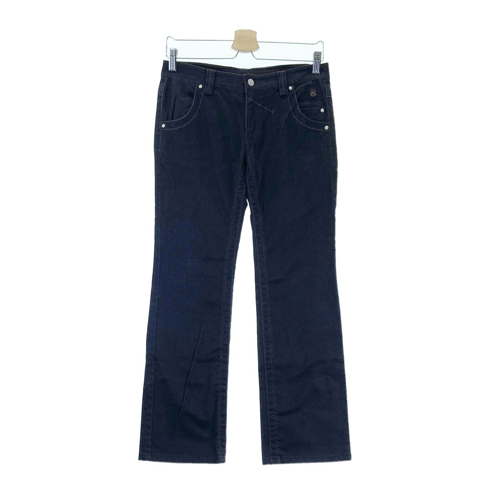 PEARLY GATES パーリーゲイツ ストレッチパンツ ブラウン系 1 【中古】ゴルフウェア レディース