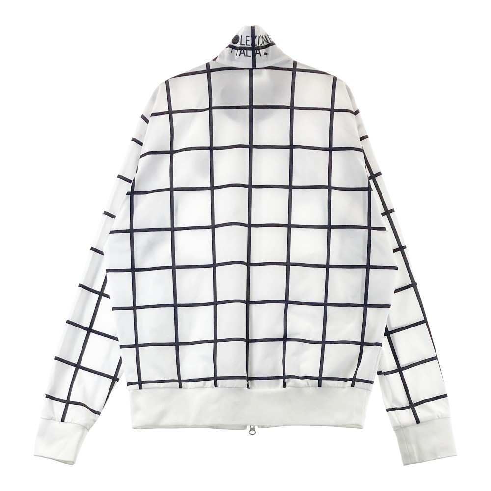 KAPPA GOLF カッパゴルフ 長袖ジップジャケット チェック柄 ホワイト系 O 【中古】ゴルフウェア レディース