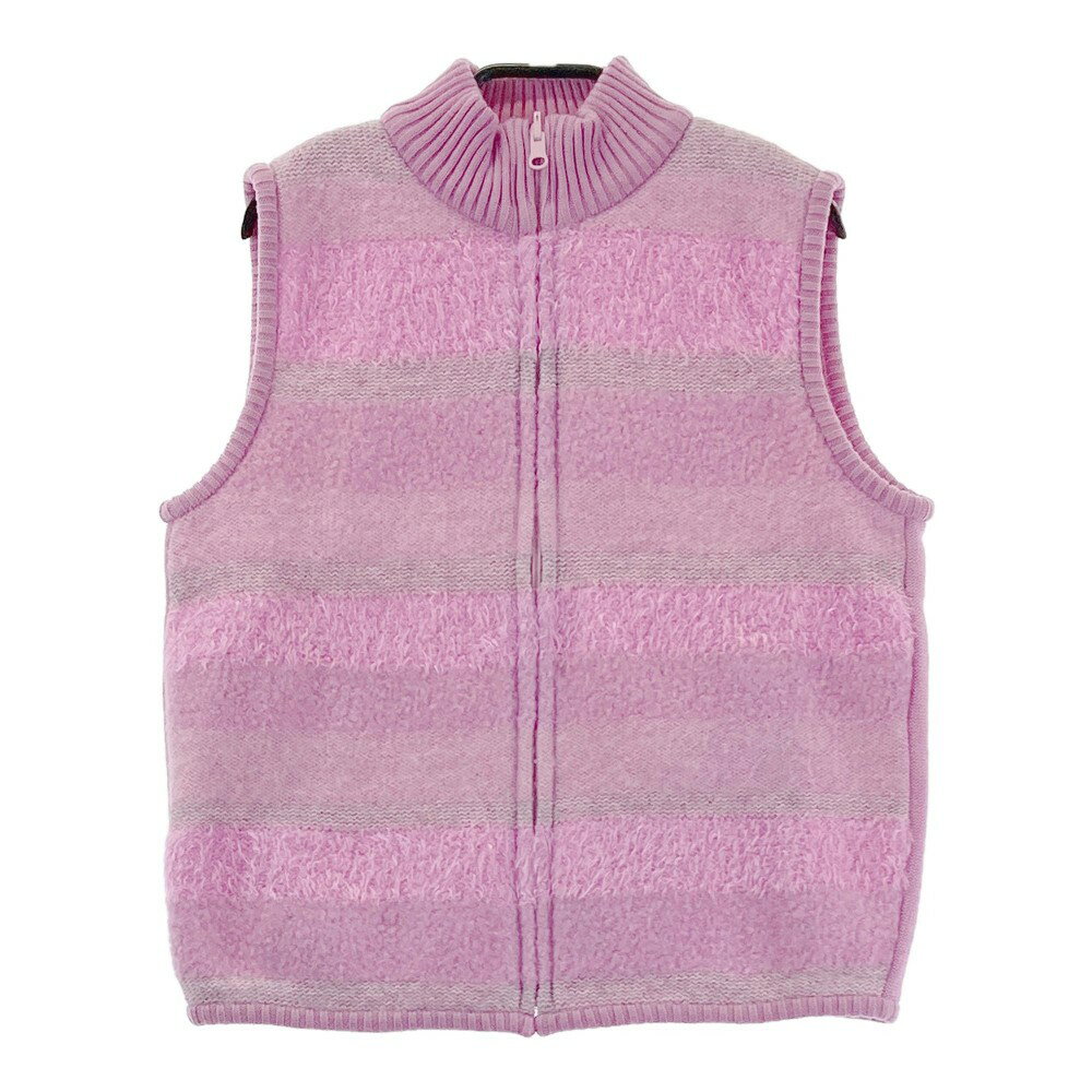 ADABAT アダバット リバーシブルジップベスト ピンク系 1 【中古】ゴルフウェア レディース