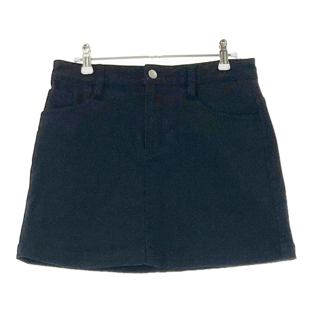 JACK BUNNY ジャックバニー インナー付き ストレッチスカート ブラック系 1 【中古】ゴルフウェア レディース