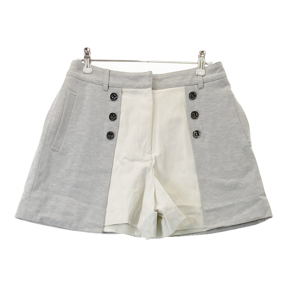 ARCHIVIO アルチビオ フェイクレザー切替 キュロットスカート グレー系 38 【中古】ゴルフウェア レディース