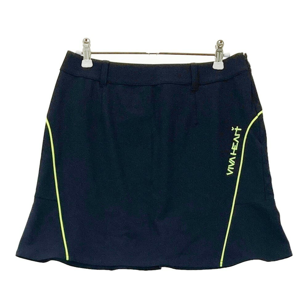 VIVA HEART ビバハート フレアー スカート ネイビー系 40 【中古】ゴルフウェア レディース