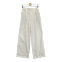 yori ヨリ YR22-23125SM パンツ ホワイト系 36 【中古】レディース