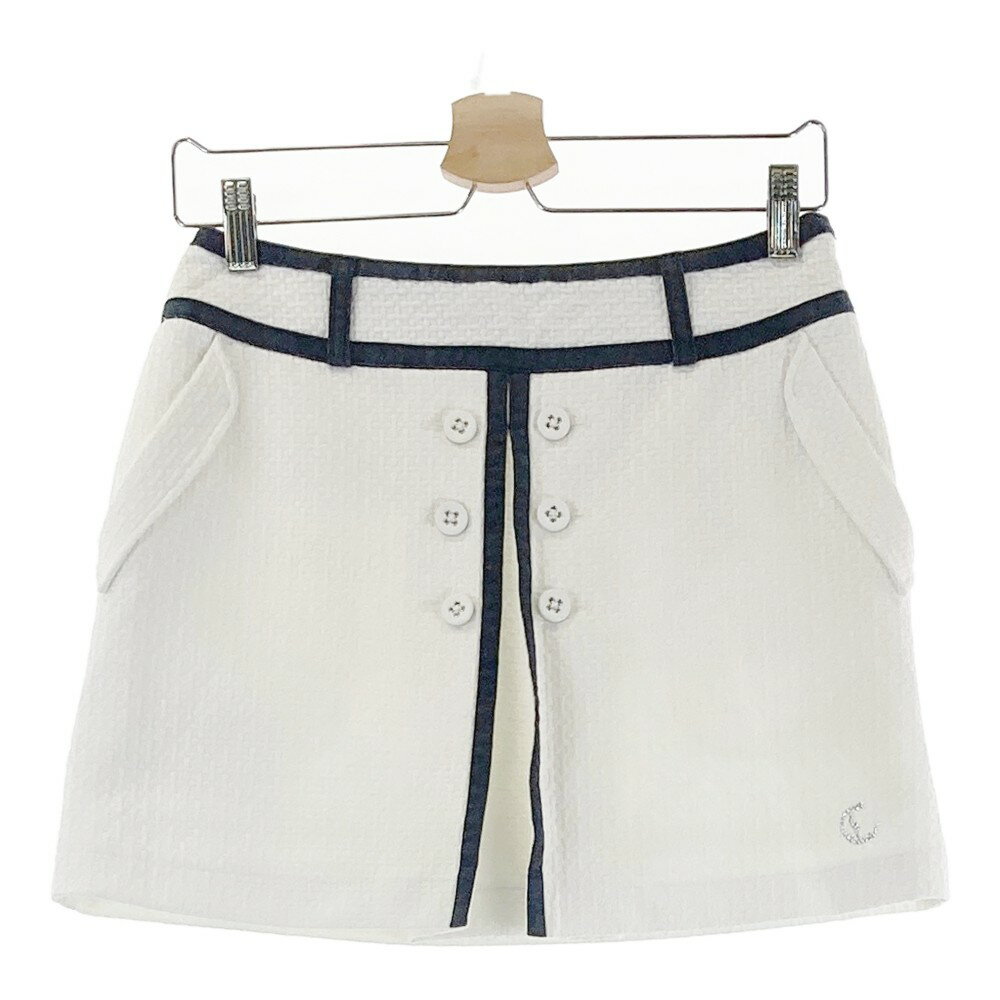 CALLAWAY キャロウェイ インナー付スカート ホワイト系 S 【中古】ゴルフウェア レディース