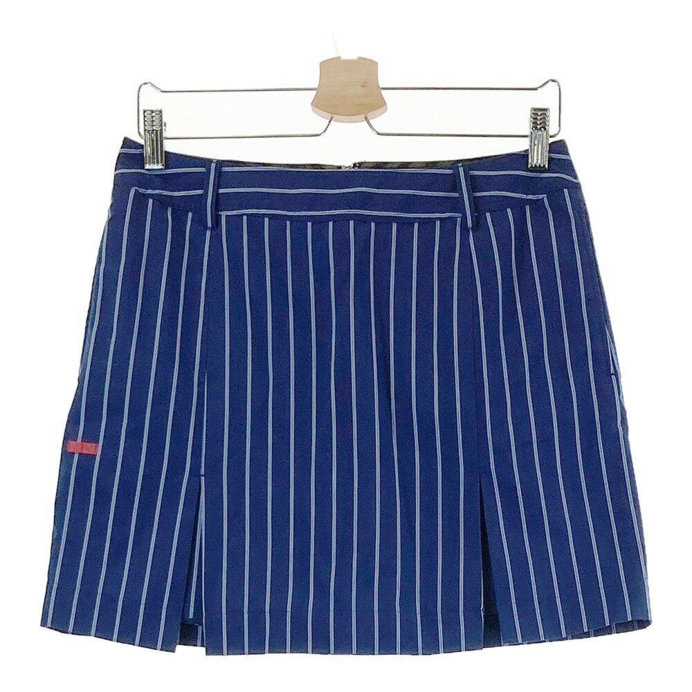 CALLAWAY キャロウェイ レッドレーベル インナー付スカート ストライプ柄 ネイビー系 L 【中古】ゴルフ..