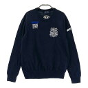 PEARLY GATES パーリーゲイツ 30周年モデル 長袖ニットセーター ネイビー系 1 【中古】ゴルフウェア レディース