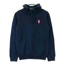 JACK BUNNY ジャックバニー ニットパーカー ネイビー系 1 【中古】ゴルフウェア レディース