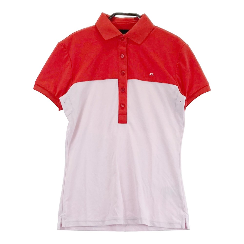 J.LINDEBERG ジェイリンドバーグ 半袖ポロシャツ レッド系 XS 【中古】ゴルフウェア レディース