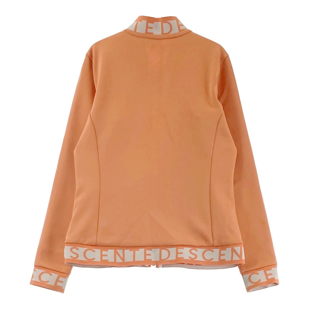 DESCENTE GOLF デサントゴルフ ;2022年モデル ジップジャケット オレンジ系 M 【中古】ゴルフウェア レディース