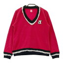 ARCHIVIO アルチビオ 長袖 ニットセーター レッド系 38 【中古】ゴルフウェア レディース