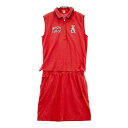 ARCHIVIO アルチビオ ノースリーブワンピース レッド系 40 【中古】ゴルフウェア レディース