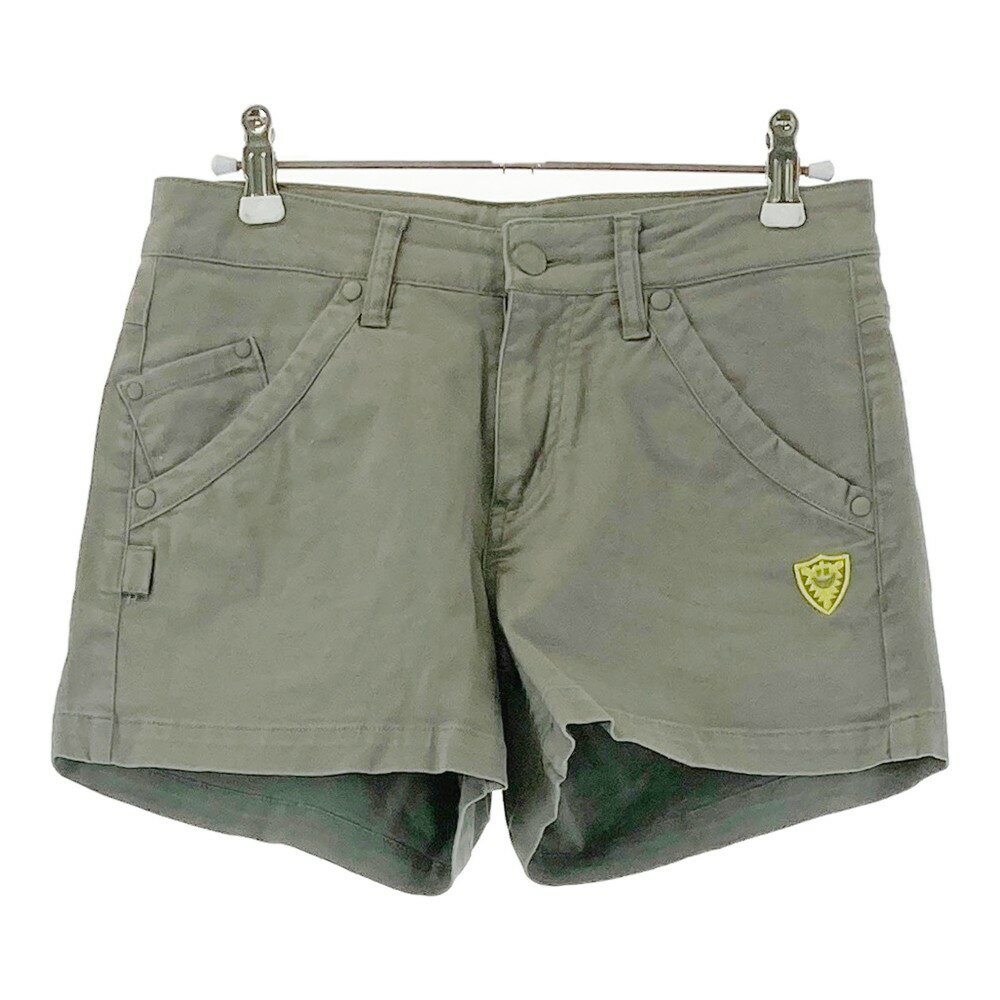 PEARLY GATES パーリーゲイツ ストレッチ ショートパンツ グレー系 0 【中古】ゴルフウェア レディース