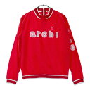 ARCHIVIO アルチビオ ハーフジップ ジャケット ブルゾン レッド系 38 【中古】ゴルフウェア レディース