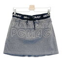 PEARLY GATES パーリーゲイツ 2022年モデル ダブルラッセルスカート ロゴ ネイビー系 1 【中古】ゴルフウェア レディース