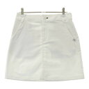 23区GOLF ニジュウサンクゴルフ ストレッチ スカート ホワイト系 61 【中古】ゴルフウェア レディース(4)