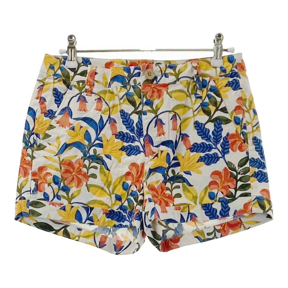 MASTER BUNNY EDITION マスターバニーエディション ストレッチ ショートパンツ 総柄 ホワイト系 0 【中古】ゴルフウェア レディース