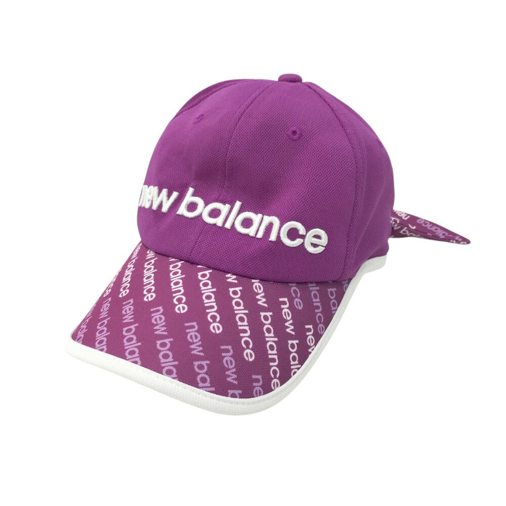 NEW BALANCE GOLF ニューバランス 2023年モデル リボン付き キャップ パープル系 FR 【中古】ゴルフウェア