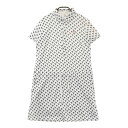 MUNSING WEAR マンシングウェア ワンピース 総柄 ホワイト系 M 【中古】ゴルフウェア レディース
