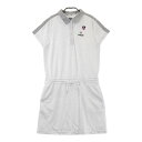 PING ピン 半袖ワンピース 総柄 ホワイト系 L 【中古】ゴルフウェア レディース