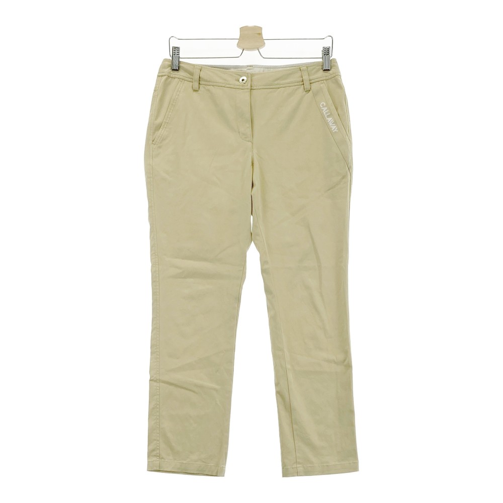 CALLAWAY キャロウェイ ストレッチパンツ ベージュ系 L 【中古】ゴルフウェア レディース