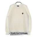 PEARLY GATES パーリーゲイツ 切替 ニットセーター ベージュ系 0 【中古】ゴルフウェア レディース