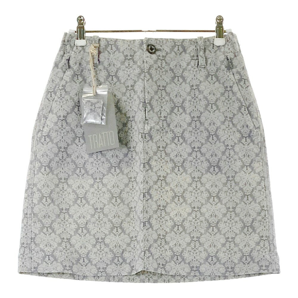 TRATTO トラット 32-7182841 スカート 総柄 グレー系 38 【中古】ゴルフウェア レディース