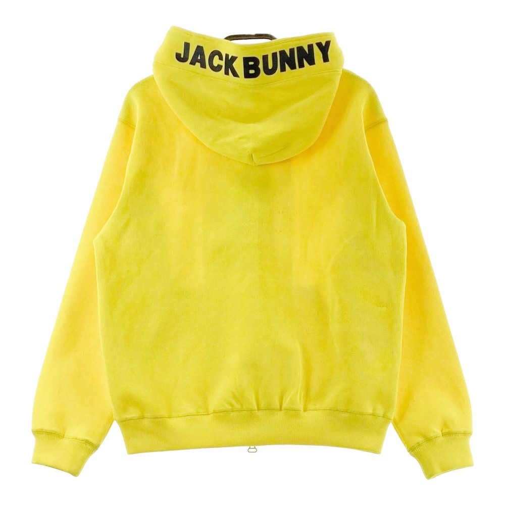 JACK BUNNY ジャックバニー ニット ジップパーカー イエロー系 0 【中古】ゴルフウェア レディース