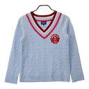 PEARLY GATES パーリーゲイツ ニットセーター ブルー系 2 【中古】ゴルフウェア レディース