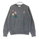 JACK BUNNY ジャックバニー ニットセーター グレー系 2 【中古】ゴルフウェア レディース