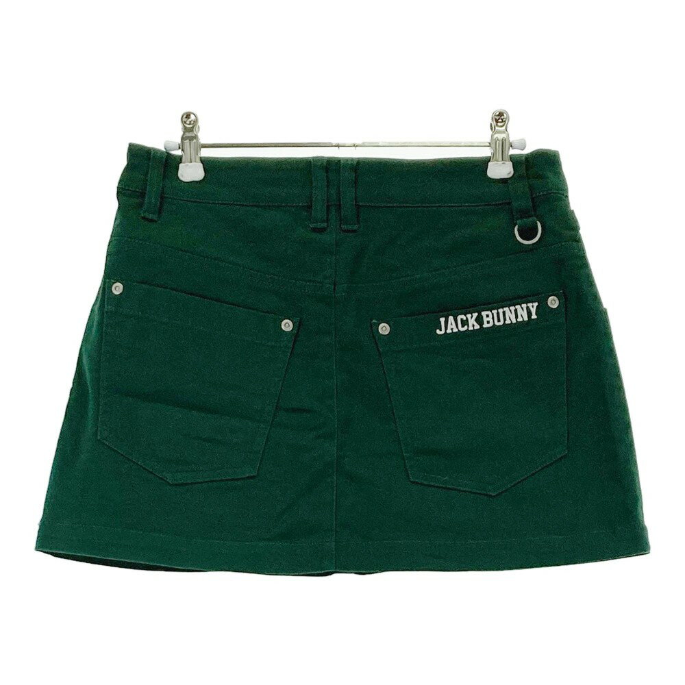 JACK BUNNY ジャックバニー インナー付 スカート グリーン系 1 【中古】ゴルフウェア レディース