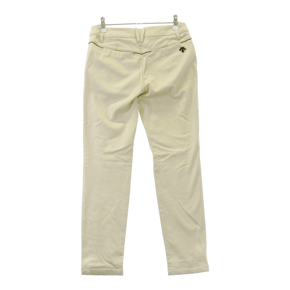 DESCENTE GOLF デサントゴルフ 裏起毛 ロングパンツ ベージュ系 61/S 【中古】ゴルフウェア レディース