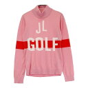 J.LINDEBERG ジェイリンドバーグ ハイネック ニットセーター ピンク系 XS 【中古】ゴルフウェア レディース