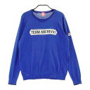 ARCHIVIO アルチビオ ニットセーター ブルー系 36 【中古】ゴルフウェア レディース