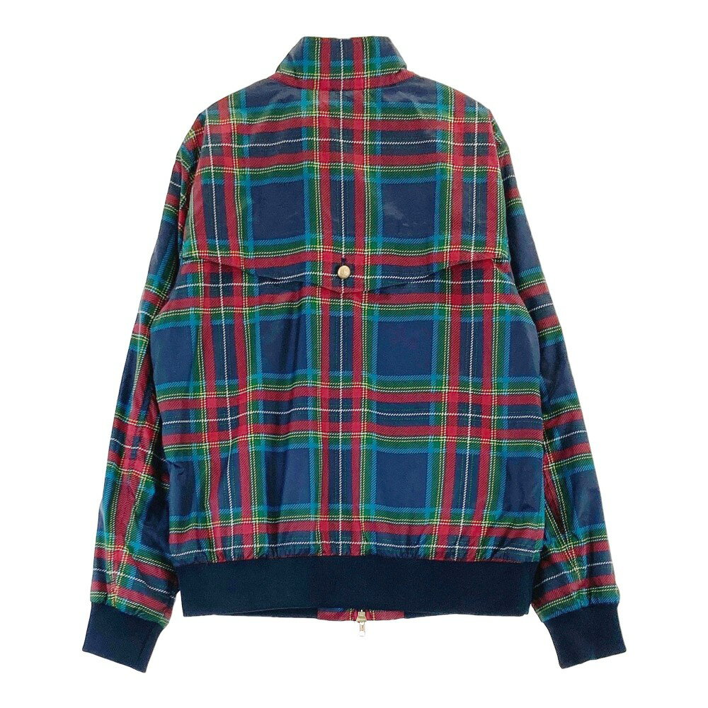 CALLAWAY キャロウェイ 裏メッシュ ジップジャケット チェック柄 ネイビー系 L 【中古】ゴルフウェア レディース