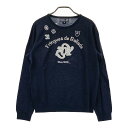 ZOY ゾーイ ウール ニットセーター ネイビー系 40 【中古】ゴルフウェア レディース