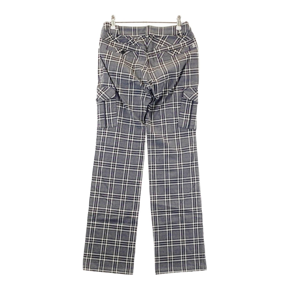 MUNSING WEAR マンシングウェア ストレッチパンツ チェック柄 グレー系 7 【中古】ゴルフウェア レディース