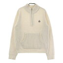 JACK BUNNY ジャックバニー ハーフジップ ニットセーター ホワイト系 1 【中古】ゴルフウェア レディース